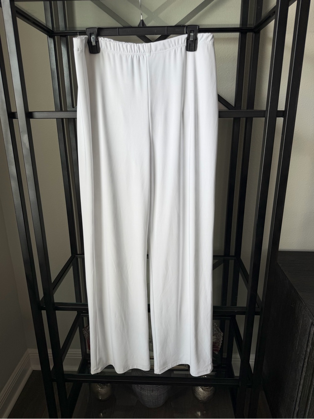 Frank Lyman Design White Wide-Leg Pull-On Pants